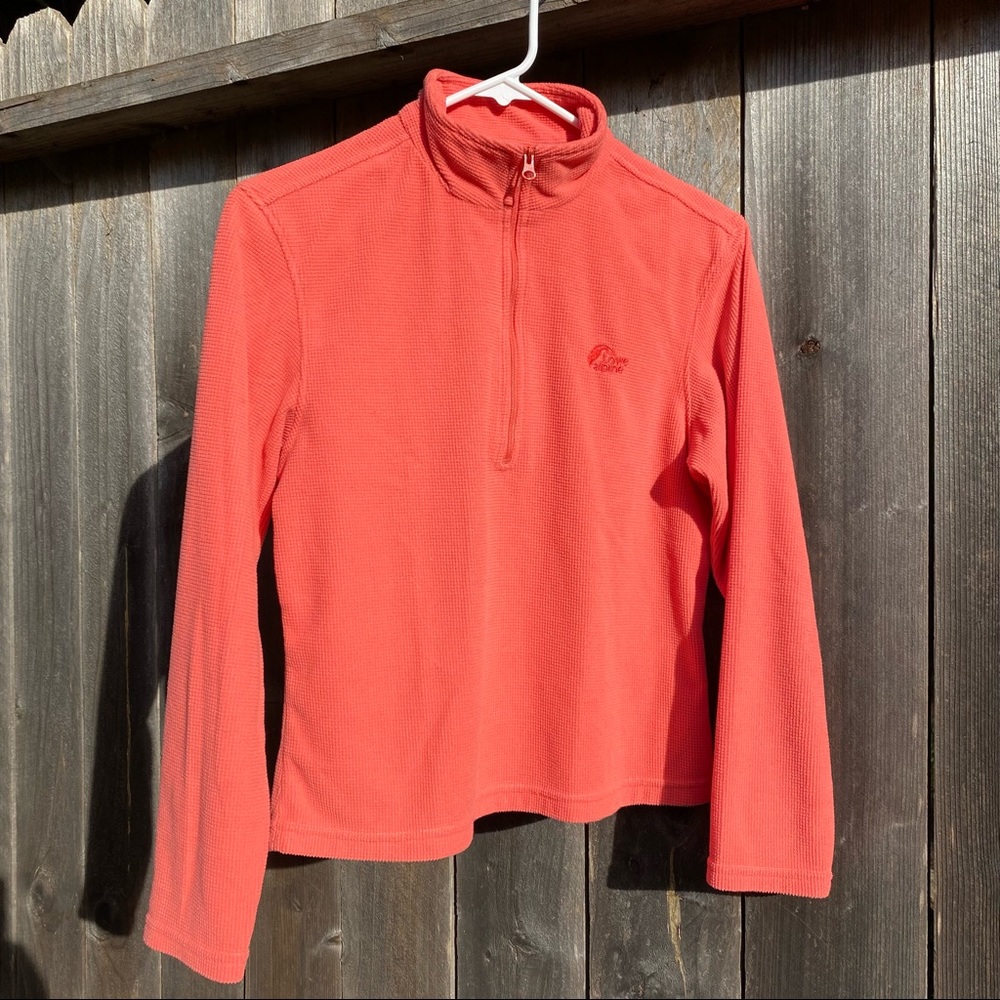 Lowe Alpine Women's Size Extra Small Half Zip Pullover, Salmon Pink